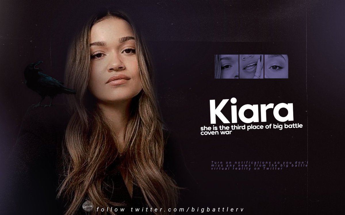 bigbattlerv's tweet photo. 🥉TERCEIRO LUGAR!

O terceiro lugar é seu com 2000 🦇acumulados durante a temporada e distribuídos pelos eliminados..

KIARA @kiaracoven 

e quem era ela? a querida @mwribw! obrigada pela participação! https://t.co/5LbHZJC0lK
