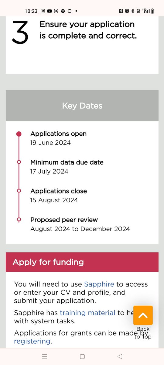Am I reading this correctly that the next NHMRC investigator rounds opens up in 8 weeks? nhmrc.gov.au/funding/find-f…