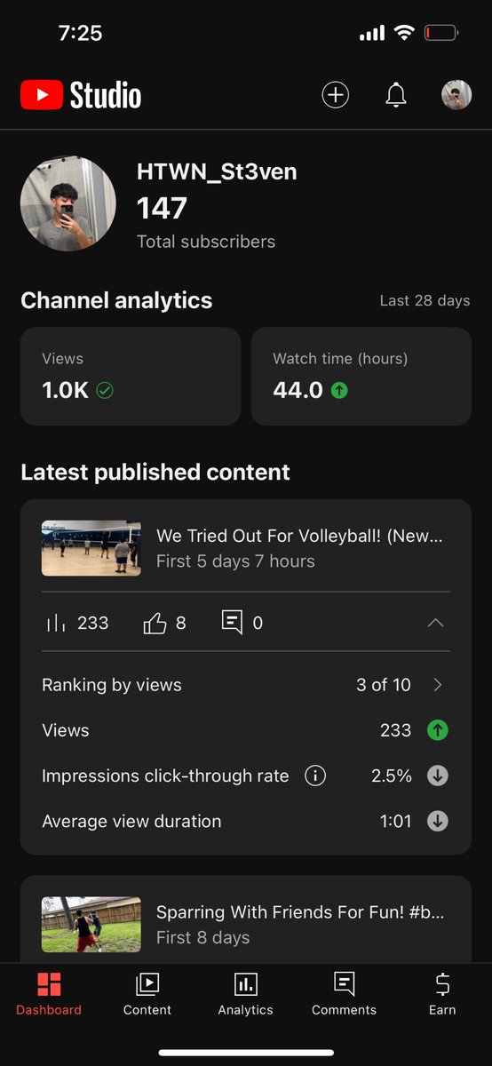 HTWN_St3ven's tweet photo. Also, 😮‍💨 massive improvements made to channel and completely different videos https://t.co/ciXtmVJXZo