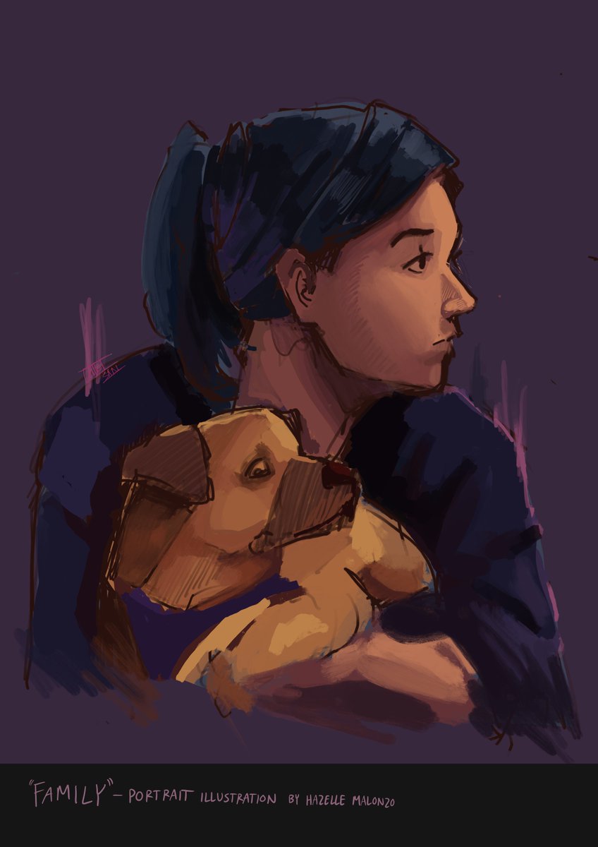 chikisan4's tweet photo. Here is a portrait of my sister and dog! I practiced a bit of coloring and rendering, which is two of my favorite things to play around with :) Which variation is your favorite?

#illustration #digitalillustration #procreate #portrait #digitalart https://t.co/UTpgfp9Hmv