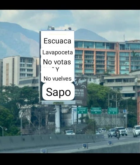 La mejor valla de Caracas 🤣🤣🤣🤣🤣🤣🤣🤣🤣 SAPOS