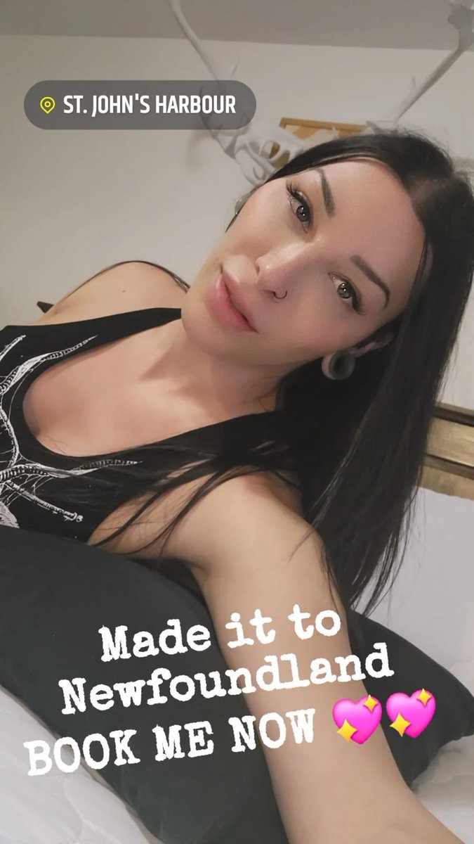 Staceyb669's tweet image. Made it to Newfoundland , Book me now 💖💋