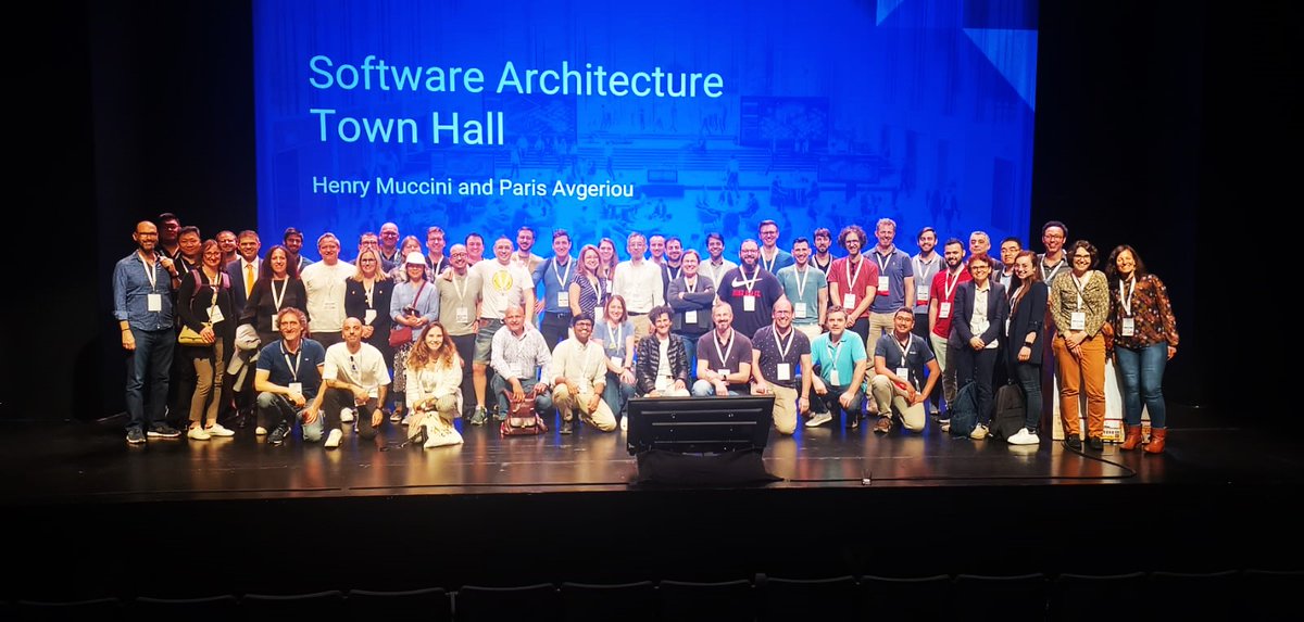 Henry Muccini (@muccinihenry) on Twitter photo The #SoftwareArchitecture Town Hall <a href="/ICSEconf/">ICSE</a> 
A way to get together, and discuss future actions the community may take to improve inclusiveness, support Early Career Researchers, engage existing members, and attract industrial partners in our research.
Thanks so much for coming. The #SoftwareArchitecture Town Hall <a href="/ICSEconf/">ICSE</a> 
A way to get together, and discuss future actions the community may take to improve inclusiveness, support Early Career Researchers, engage existing members, and attract industrial partners in our research.
Thanks so much for coming.