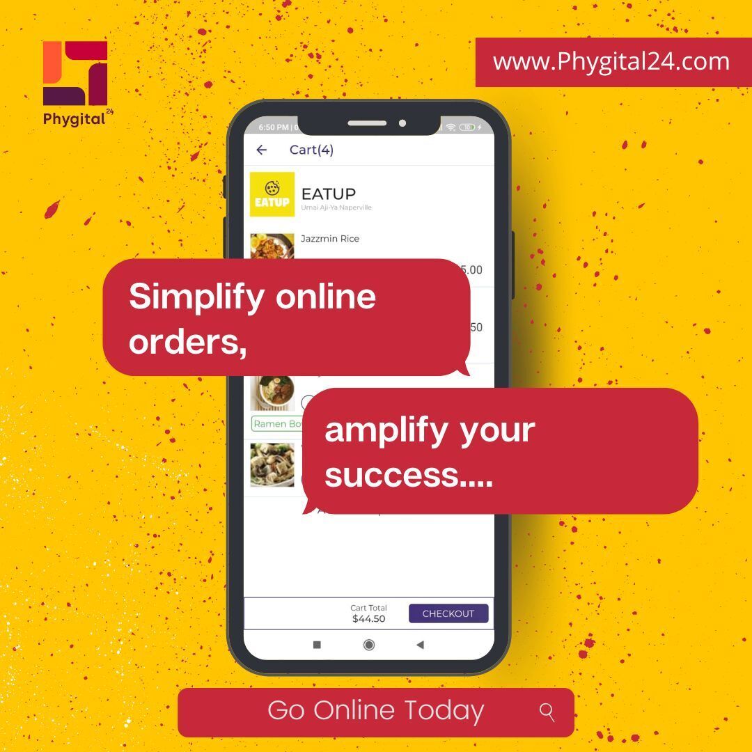 Discover the power of simplicity in online ordering with Phygital24. Simplify your operations and elevate your success today! 

Learn more at Phygital24.com. 

#Phygital24 #GoPhygital24 #RestaurantTech #Success