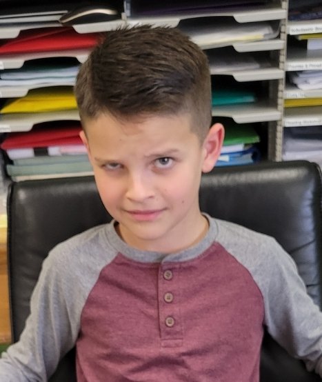 msmaresca's tweet photo. Student: You never get mad. You just give us the look.
Me: What look?
Student: This look...👇💙🤣 https://t.co/BSOh9r2Xwq