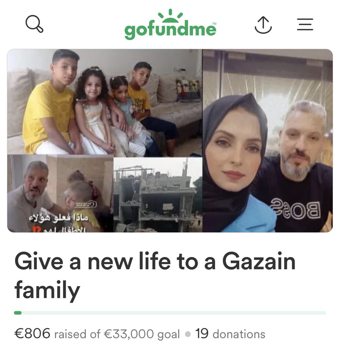 Please donate to Elham so she can evacuate Gaza with her family as soon as possible! Please RT to boost this. gofundme.com/f/your-generos…