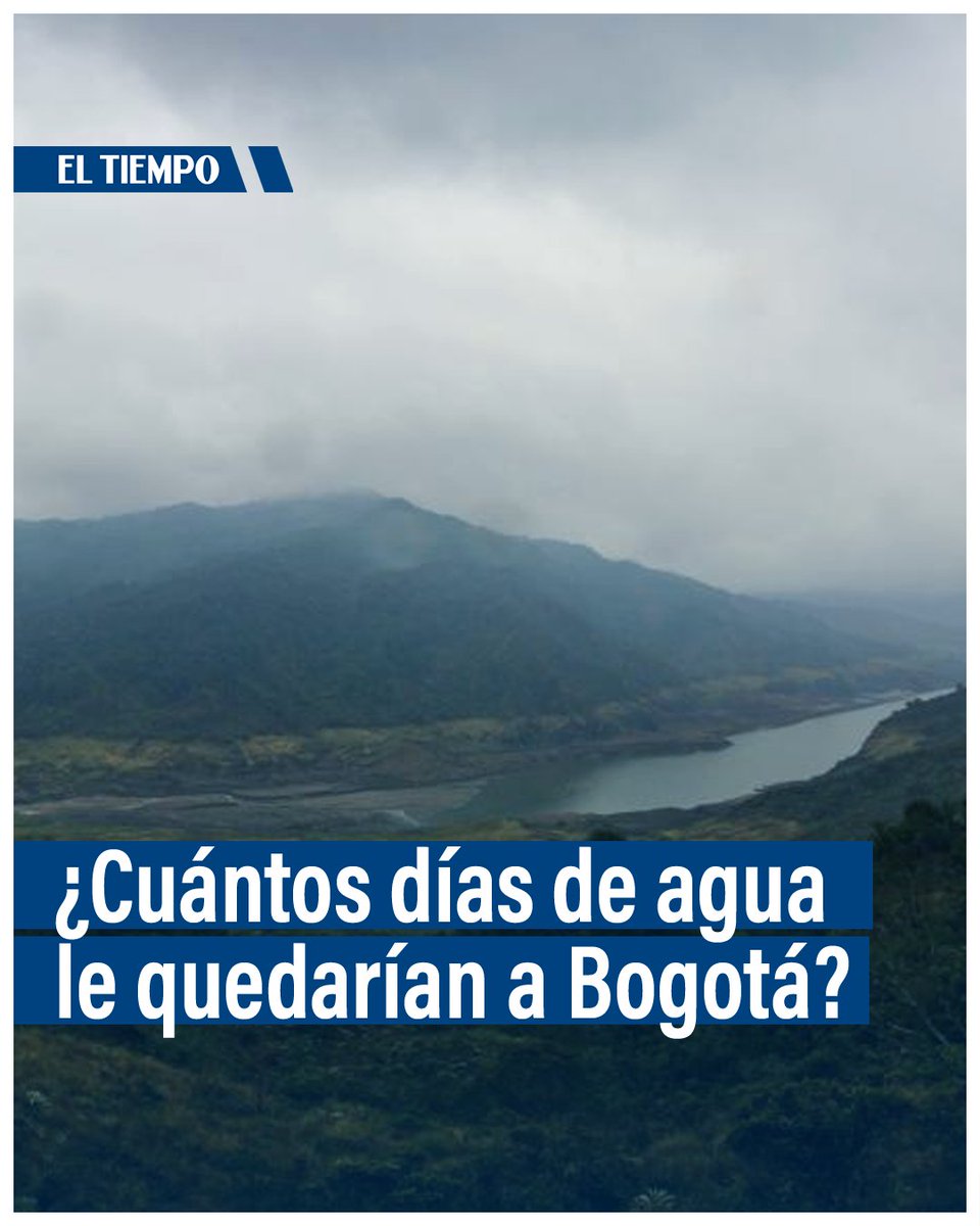 🔴😳 En un caso extremo, si no llega a llover en Chingaza: ¿cuántos días de agua le quedarían a Bogotá? Acá le respondemos ► eltiempo.com/vida/medio-amb…