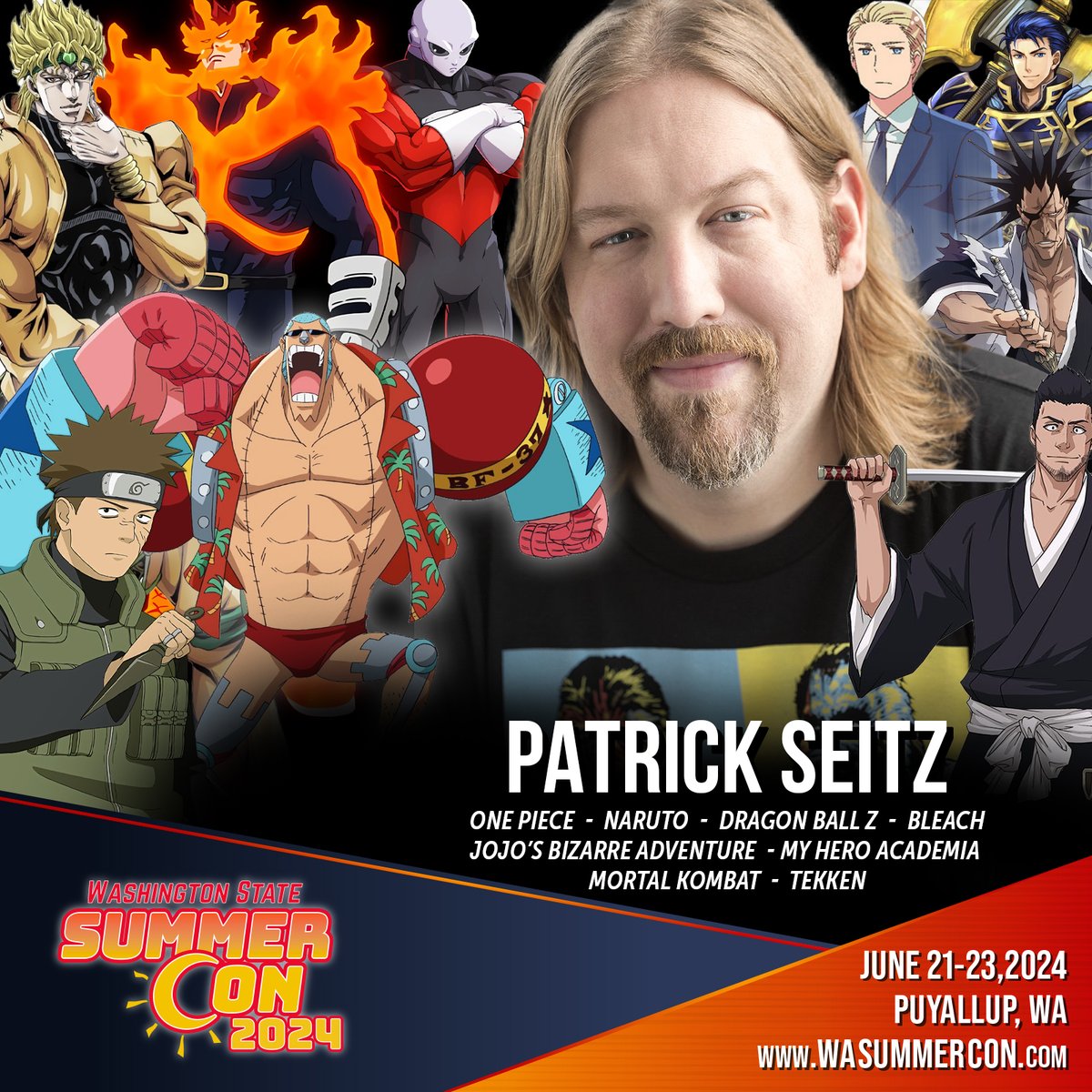 As the old adage says, 'Two Unicorns are better than One Unicorn.' Hold on to your straw hats as we announce the final ONE PIECE pirate to our epic Washington State Summer Con anime lineup. Please welcome anime superstar Patrick Seitz to Puyallup from June 21st through the 23rd.…