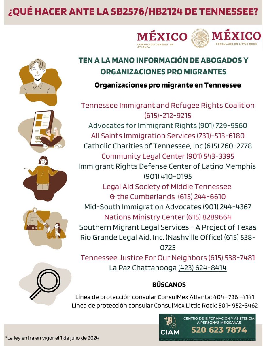 ⚠️Información Importante
#Tennessee ⚠️ #ProteccionConsular
@ConsulMexLir 
@vcalva