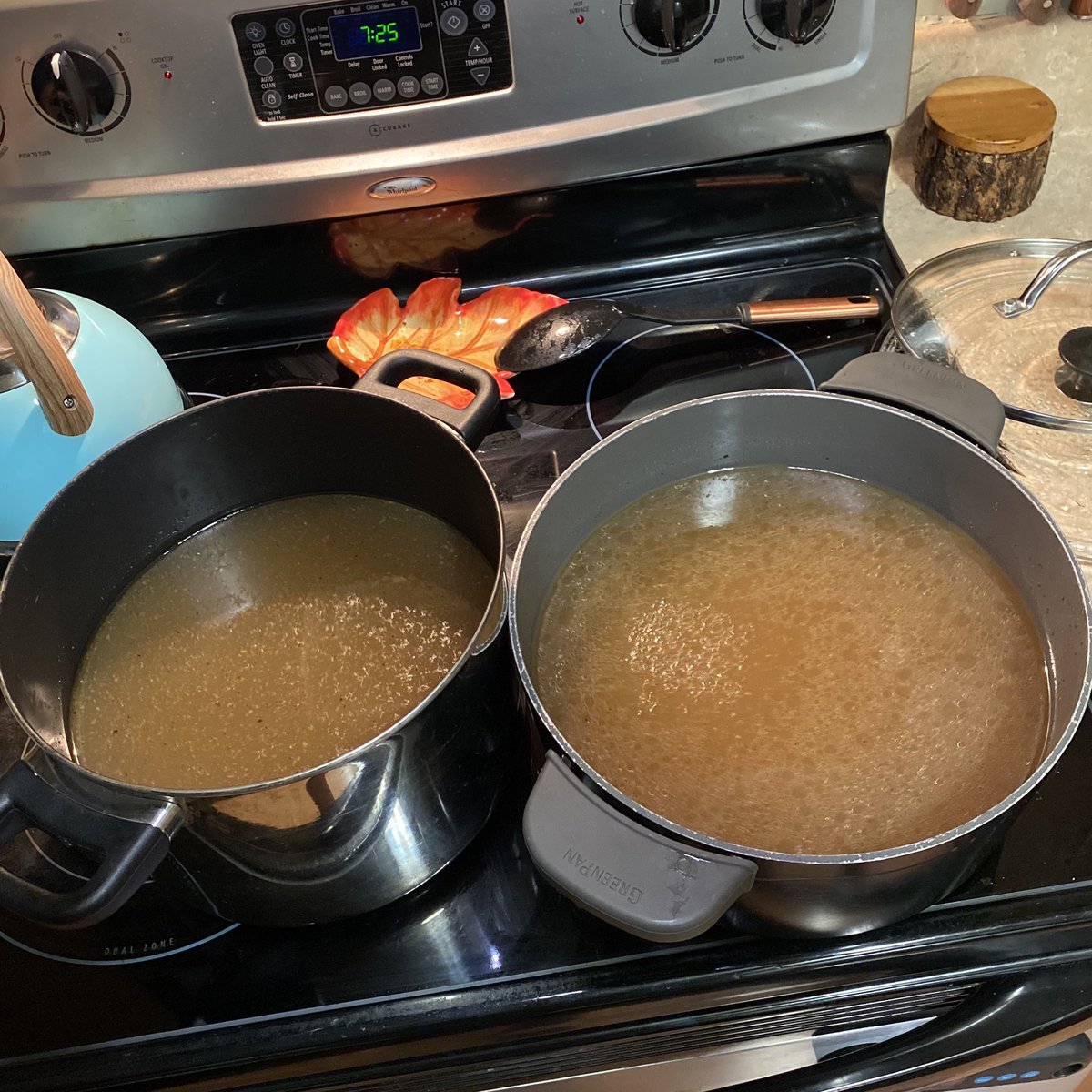 Time for more beef bone broth! I’m just waiting for it to cool enough to bag up and freeze! My freezer has plenty of chicken bone broth but I ran out of beef! The next batch I make will be Turkey bone broth! 

#Carnivore #carnivorediet #keto #ketodiet #bonebroth