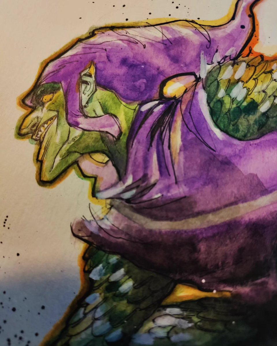 UkoSmith's tweet photo. If it wasn't for that wretched Spiderman Today's daily 9x12 AVAILABLE #art #artiste #artist #greengoblin #greengoblincosplay #spiderman #watercolours #goblinglider #oscorp #oscorpindustries #normanosborn #stanlee #steveditko #marvel #marvelcomics #dailypainting #spidermanvillains https://t.co/u7COn9W3SQ