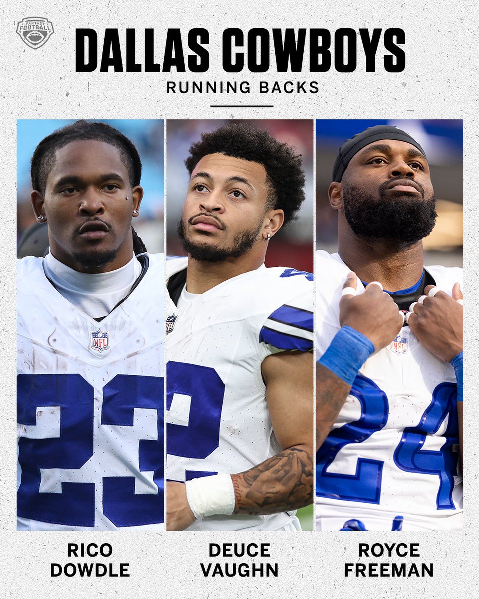 The Cowboys' RB room looks a little different heading into the NFL draft 😳