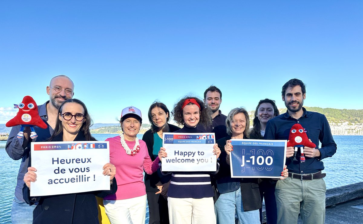 #EquipedesFrancais | 100 days to go until @Paris2024 @Olympics opening ceremony! The 🇫🇷 Embassy in 🇳🇿 is thrilled to welcome athletes, sports enthusiasts, and fans as they embark on this epic celebration of passion and sportsmanship at the #OlympicGames @francediplo #Paris2024