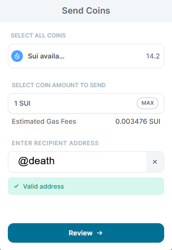 #ProjectOftheWeek @SuiNSdapp 

Upcoming features:
Imagine replacing complex addresses like 0xb8..2468... with simple handles like @death - think CashApp or Discord ease!

Sub-domains are also coming! 
Register ledger.death.sui or burner.death.sui for free. These will also appear…