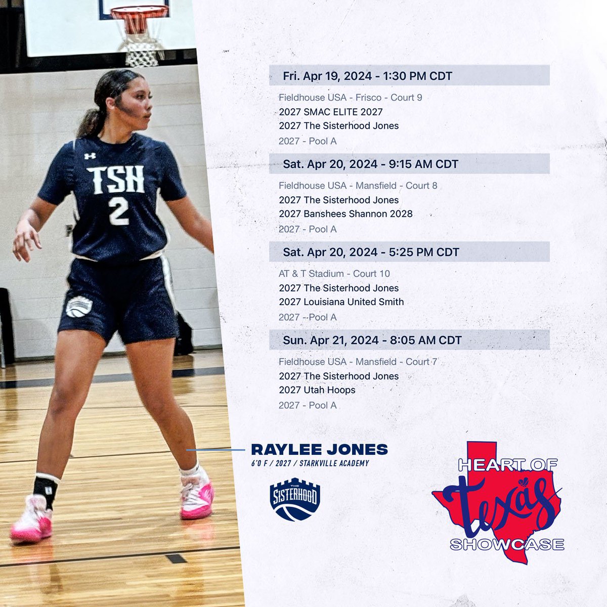 Catch me this weekend in Dallas at The Heart of Texas Showcase!! #NCAA #LivePeriod #AAU #TSH @TSHLadyLions