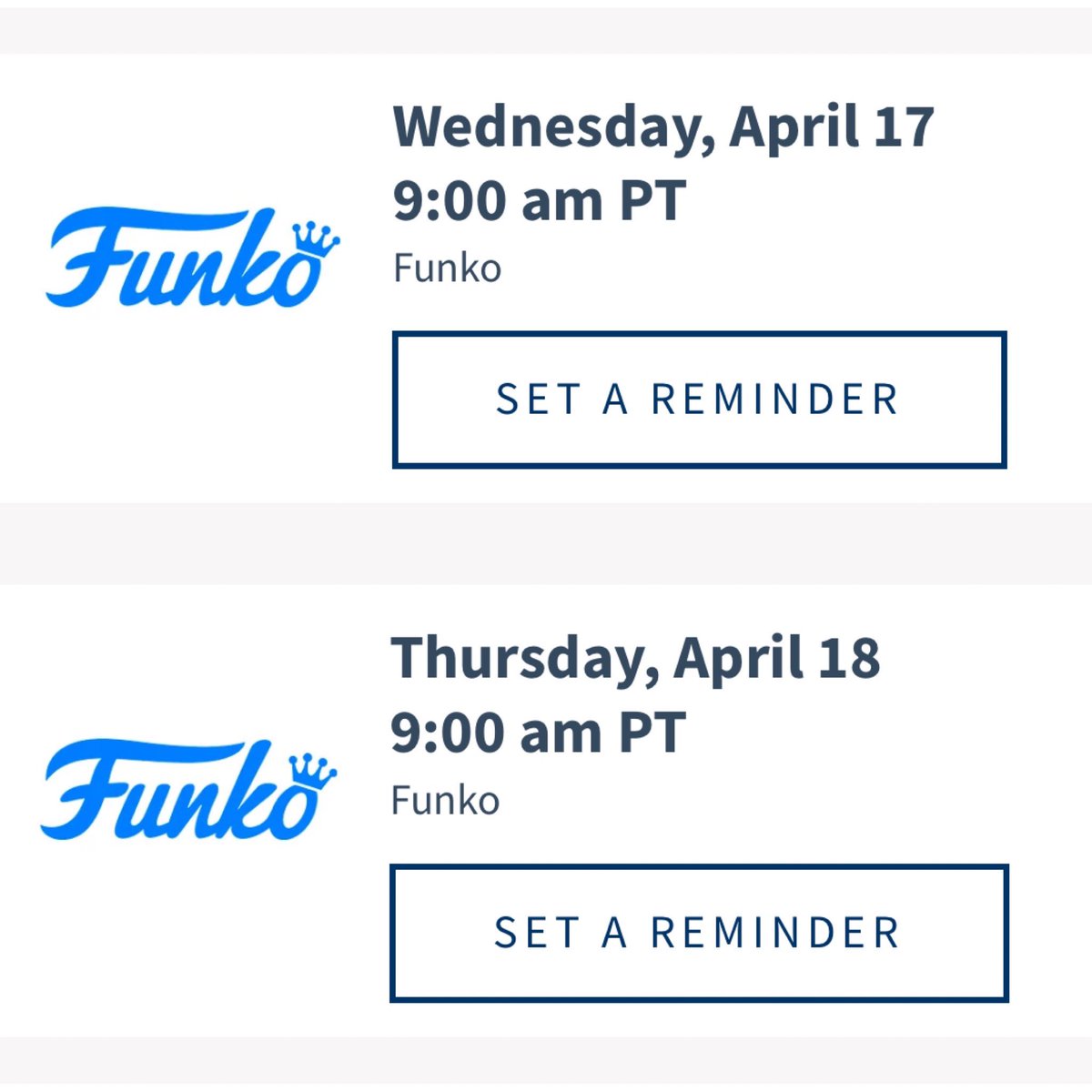 Funko announces a Thursday drop as well! Seems we may see Deadpool and some other drops postponed another day! Stay tuned ~ thanks @funkoinfo_ ~
EE ~ fnkpp.com/Drop
Amzn ~ fnkpp.com/Amzn
#Ad #FPN #FunkoPOPNews #Funko #POP #POPVinyl #FunkoPOP #FunkoSoda