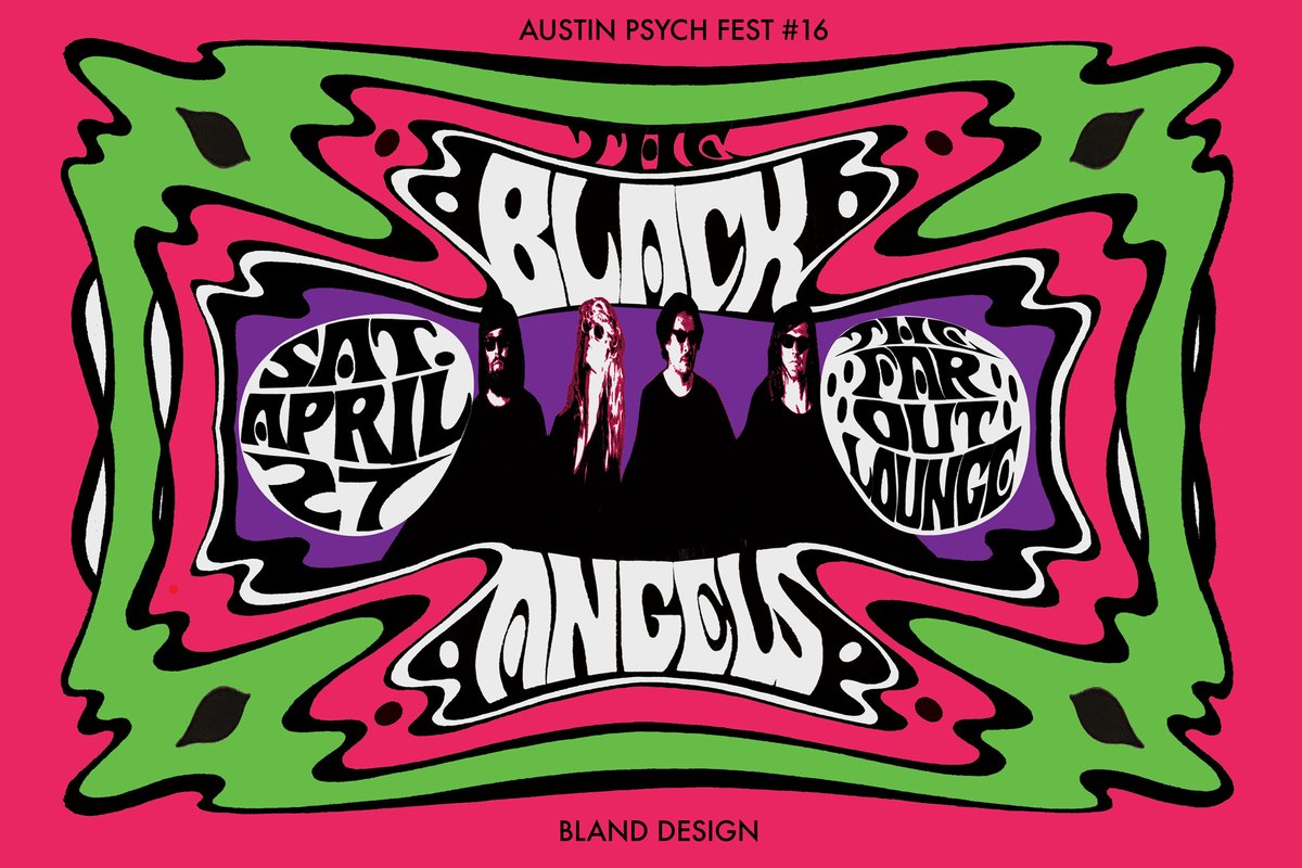 AUSTIN PSYCH FEST #16 is around the corner! Poster designed by our own Christian Bland, who designed the very first APF poster in 2008. Can't wait to see yall at Far Out Lounge.
Tickets &amp; info: bit.ly/APF24
Screen prints available at the fest!