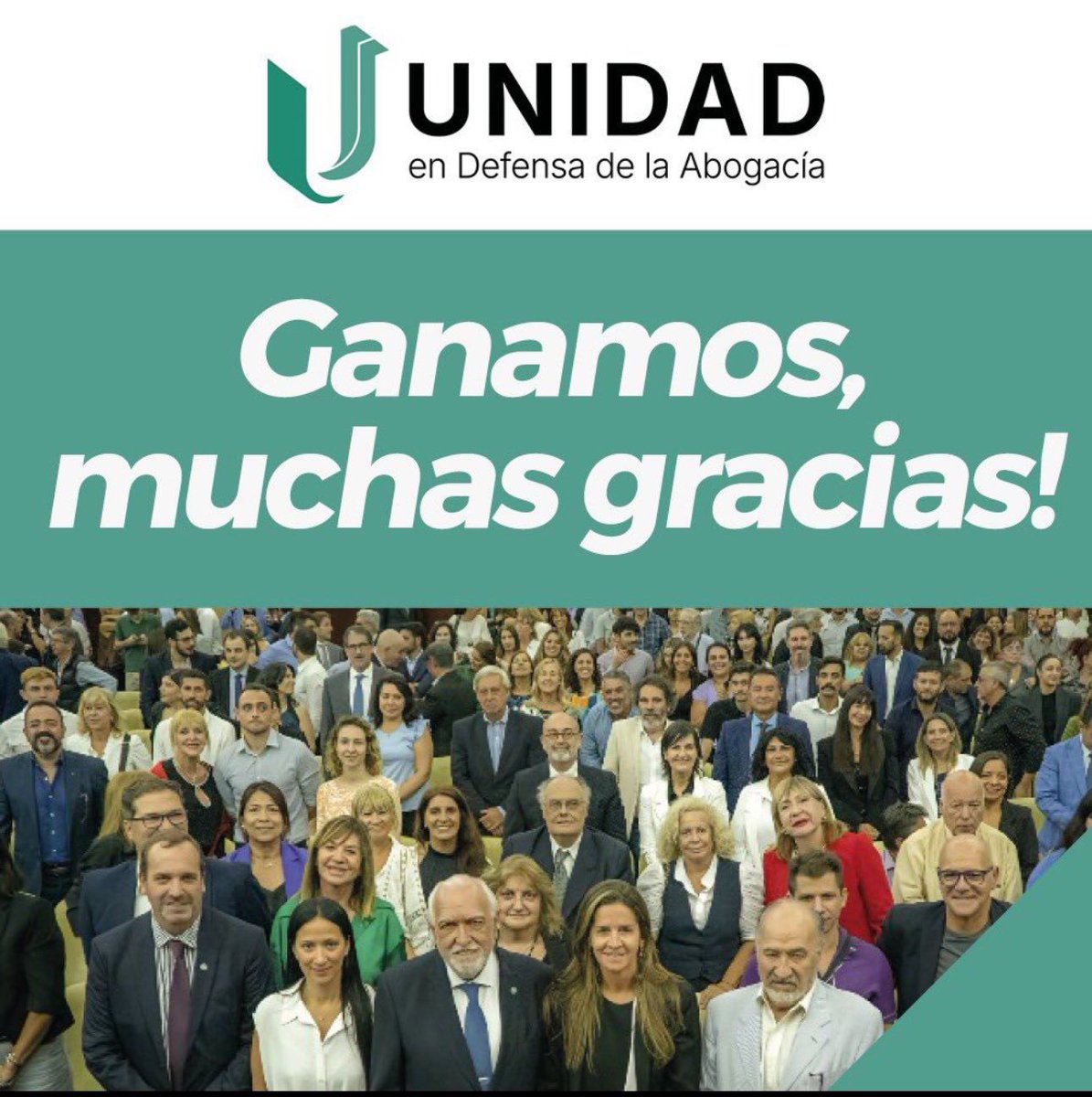 Un nuevo triunfo de la abogacía en el <a href="/CPACF/">C.P.A.C.F</a> 💪

Felicitaciones a todo el equipo de Unidad en Defensa de la Abogacía.