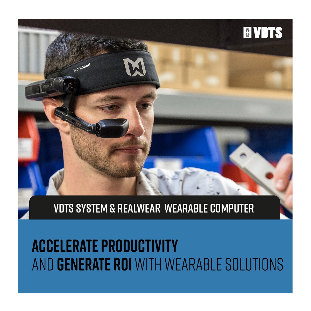 Accelerate productivity and generate ROI with wearable solutions from VDTS and Realwear Navigator™ 500. Learn More: bit.ly/3RLnLen

#Freeyourhands #datacollection #handsfree #voicetechnology #wireless #connected #connectedworker #wearabletechnology