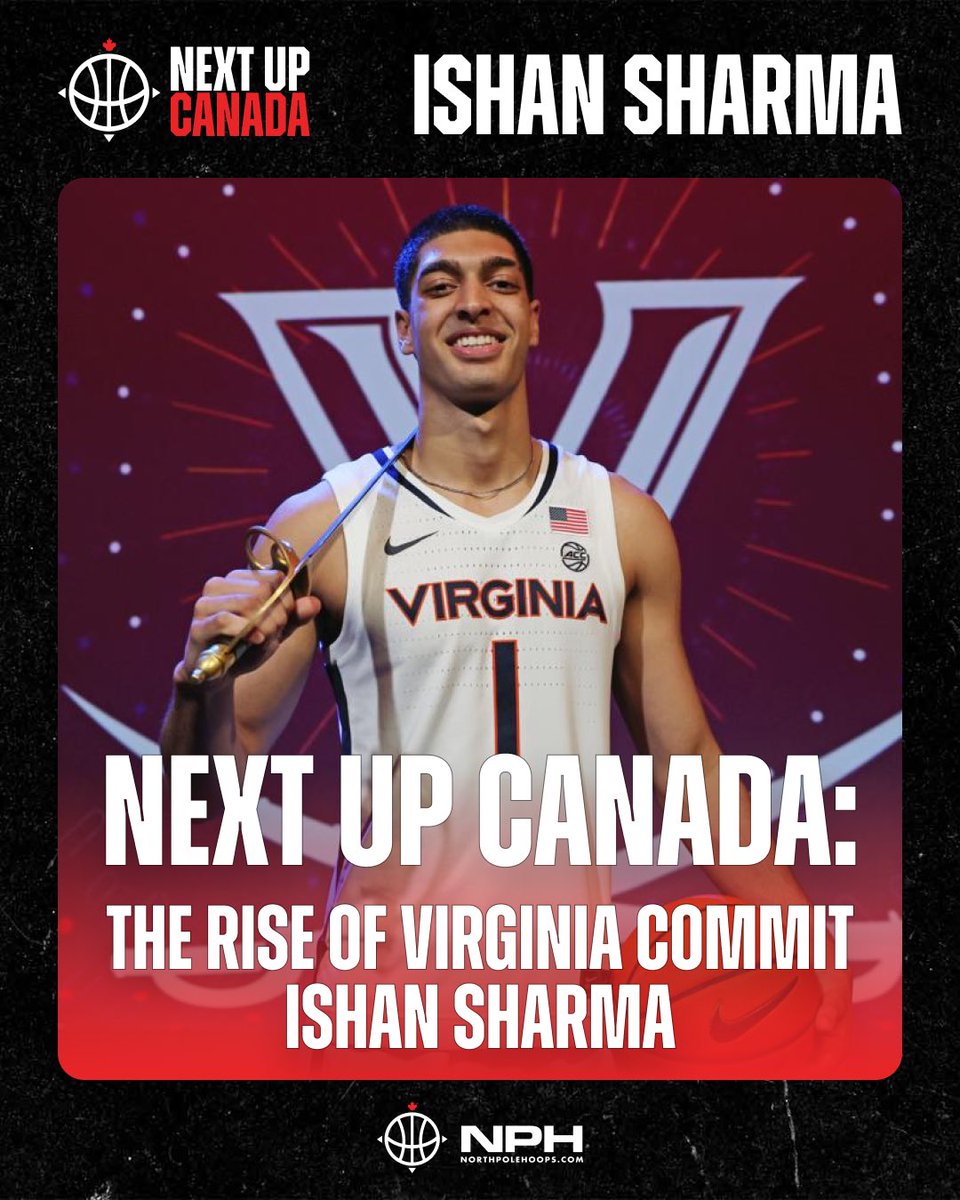 “Virginia fans can expect a high character kid who will be the hardest worker in the room.” The rise of Virginia commit Ishan Sharma didn’t come overnight. Canadian POTY, @NPACanada MVP & Champion, All-Canadian. WORKED for everything. Full interview: northpolehoops.com/2024/04/16/nex…