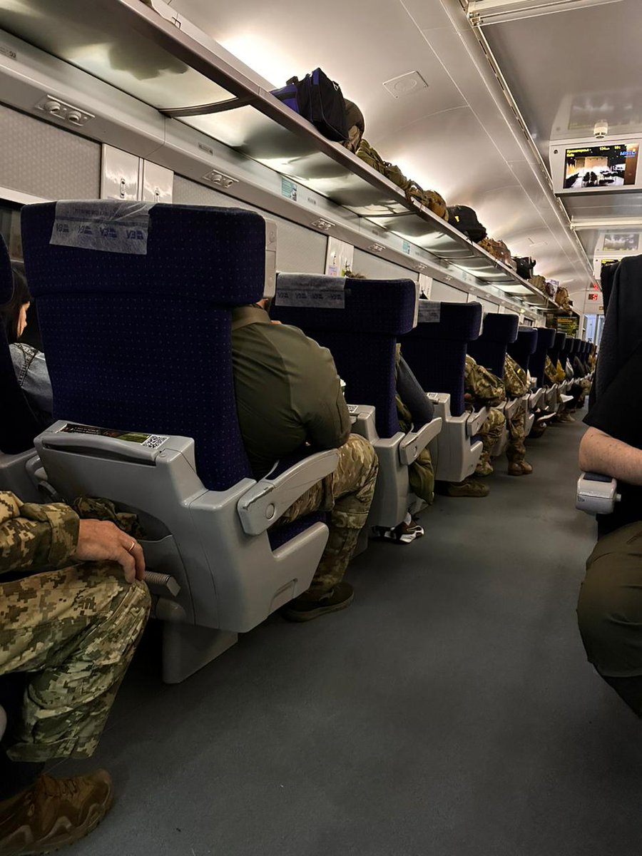 I traveled by train today. Most of the people in the carriages are military. They return tired from #Donbas, after battles & deficit of weapons. Soon their vacations will be over, they'll return to battle. And all of #Ukraine hopes that American weapons will arrive by this…