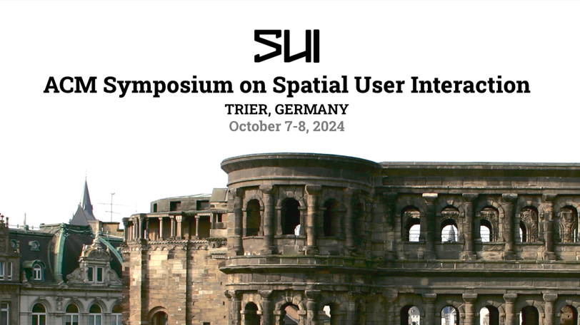 SUI 2024 is coming to Germany! Check our webpage for updates on how to contribute and participate! sui.acm.org/2024/