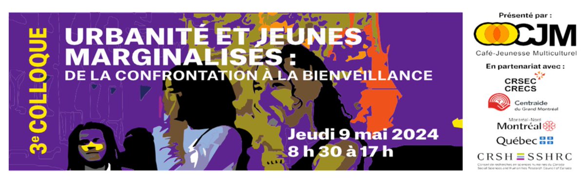 Mark your calendars! On May 9, Cafe Jeunesse Multicultural and CRECS is hosting a third colloquium in person. Discuss challenges and opportunities related to the care of marginalized young people in Montréal-Nord: docs.google.com/forms/d/e/1FAI…