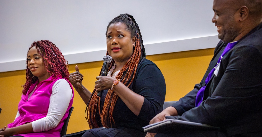 HarrisStowe's tweet image. The Anheuser-Busch School of Business Center of Innovation and Entrepreneurship (CIE) at HSSU proudly hosted the #STLTechWeek Black Tech Conference, highlighting the diverse leadership and innovation within the BIPOC tech community.