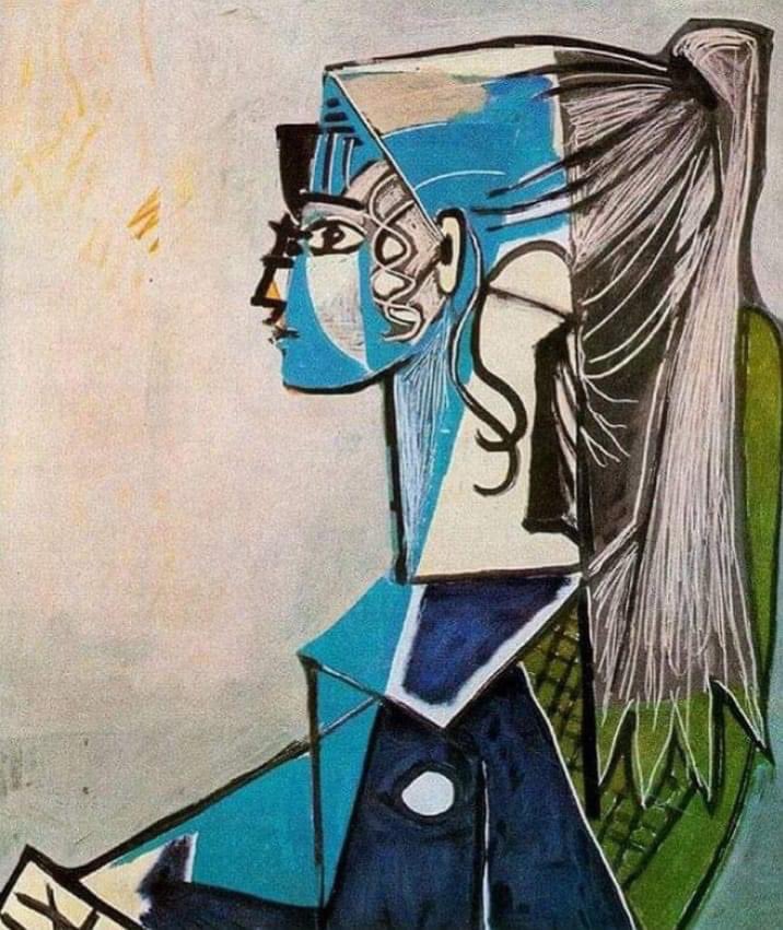 Pablo Picasso 
'Sylvette' 1954 
#pablopicasso #Sylvette #painting #paintingart