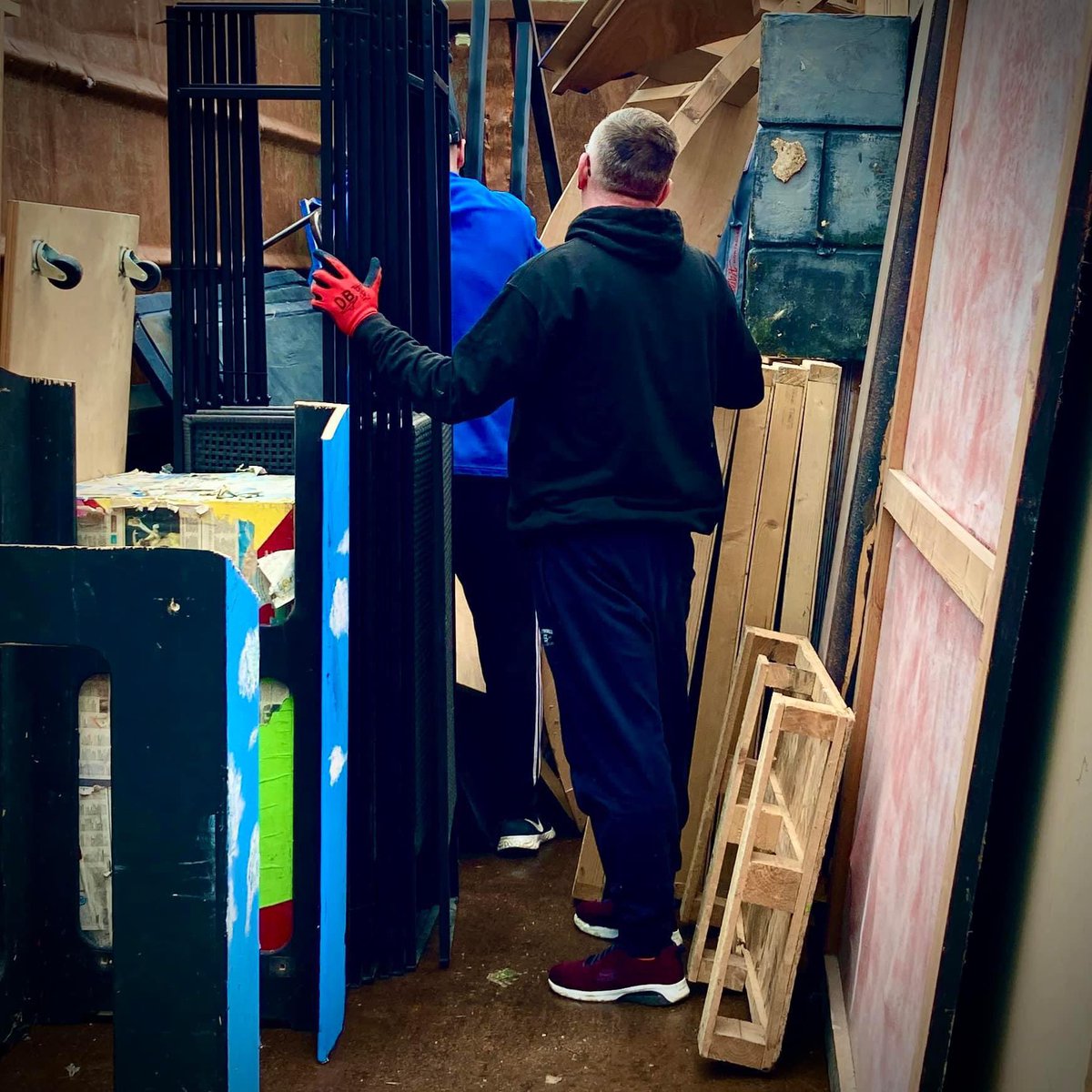 Our big clear out continues this week as we prep for another Summer of creativity! @GalleryOldham @OldhamCouncil