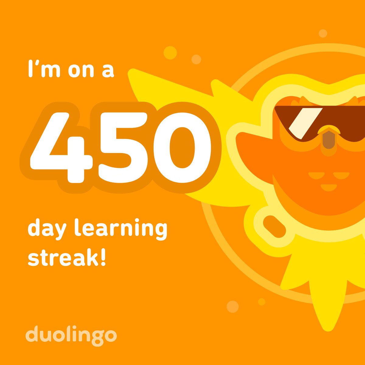 Estoy aprendiendo español con Duolingo por 450 días 🇪🇸