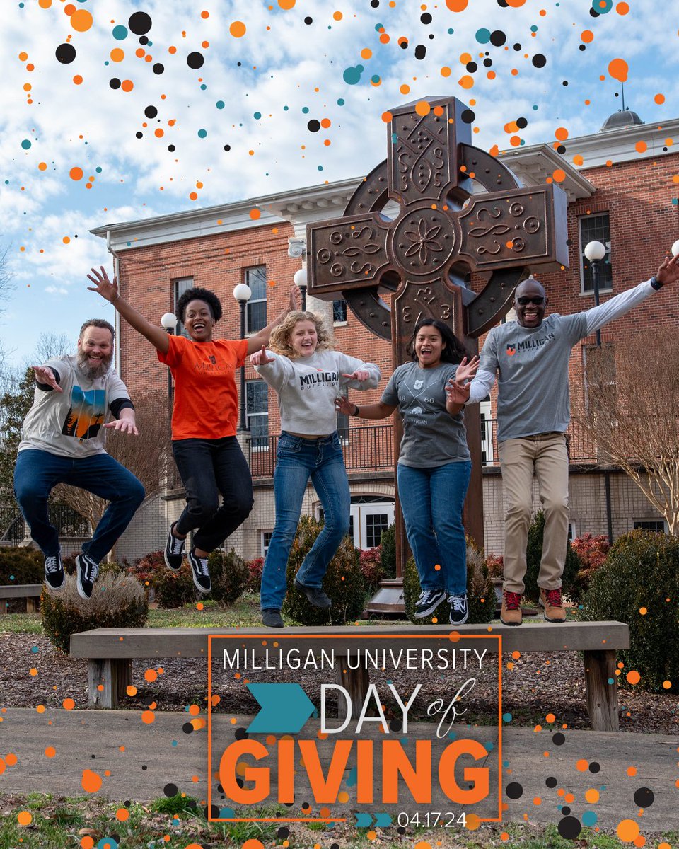 Today’s the day! All donations will help provide crucial scholarship and program support for our students while honoring President and First Lady Greer for their dedication to Milligan! See this year's challenges and give now at givecampus.com/bskcfz. #MilliganGivingDay24