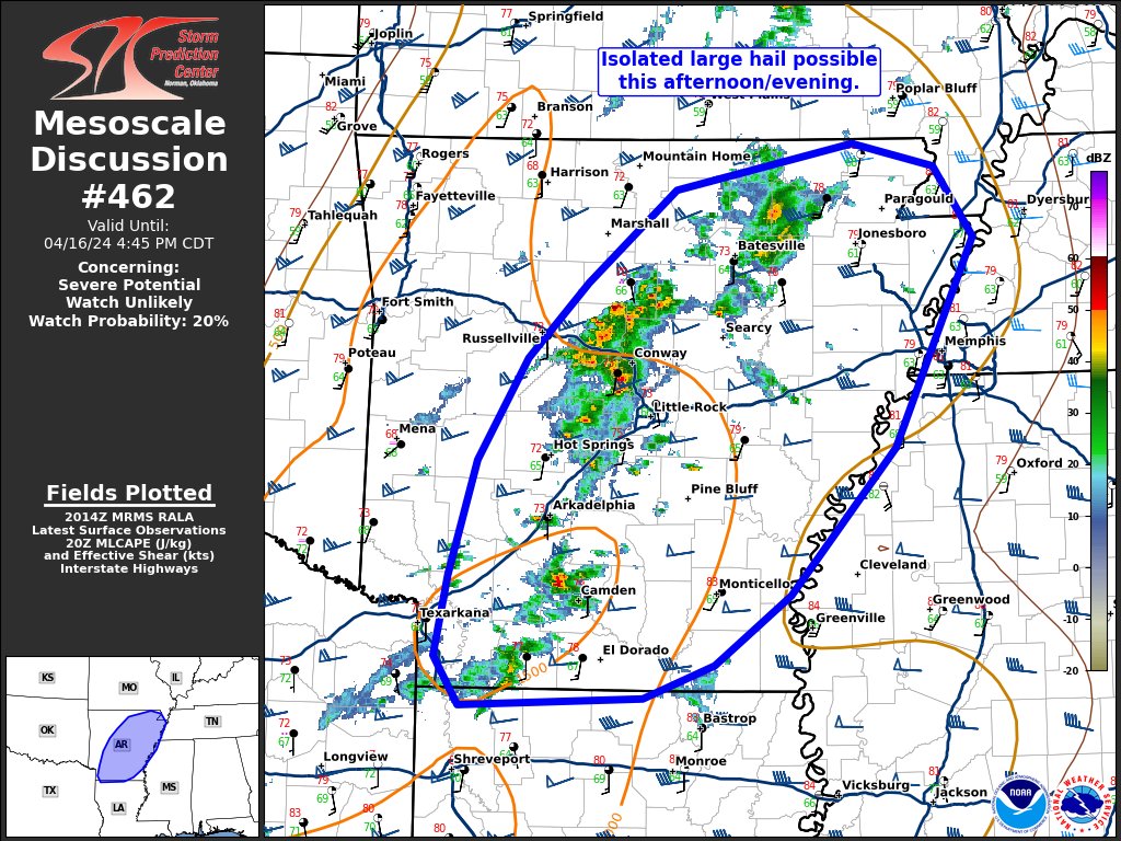 3:18pm CDT #SPC_MD 0462 , #tnwx #mowx #arwx #mswx #lawx, spc.noaa.gov/products/md/md…