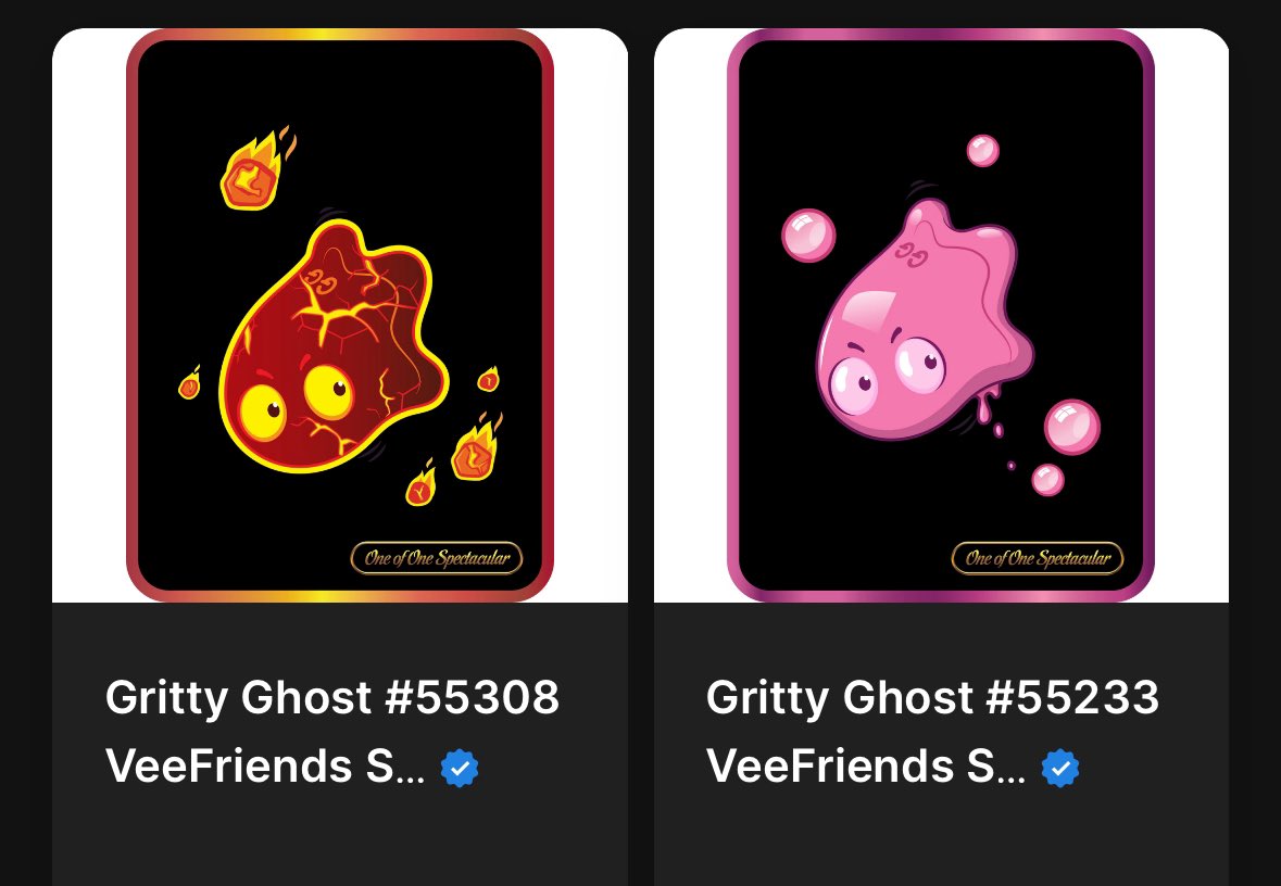 Hey @veefriends secured my forever Ghosties 🖤🖤👻👻They are so beautiful🥹🥹