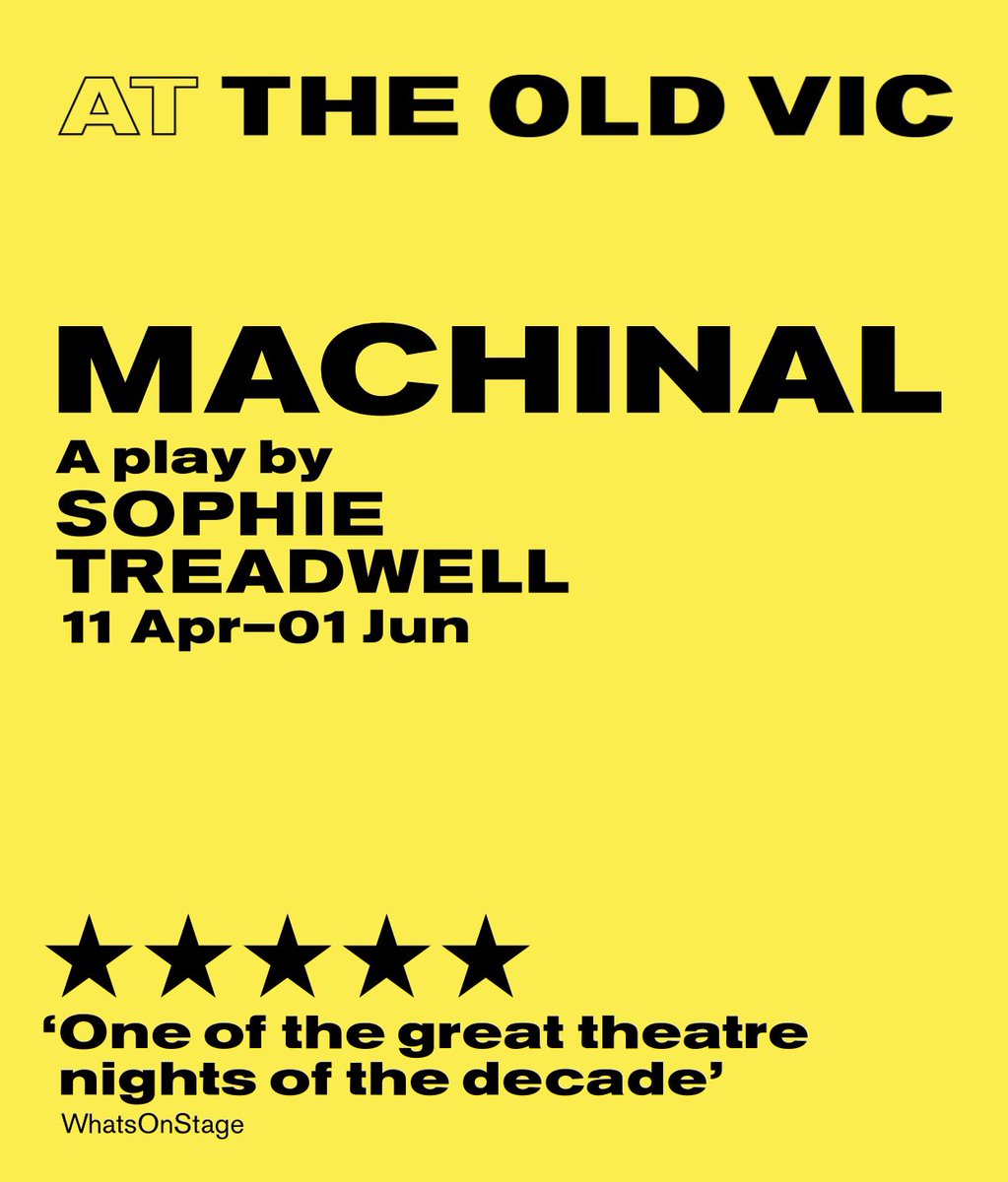 In a time of much discussion & anxiety surrounding THEATRE, it’s quality & its future, pause for a moment at Richard Jones' #Machinal @oldvictheatre. Here we have extraordinary ensemble theatre, stunning production values, & all in the name of 1 of the greatest plays of the C20.