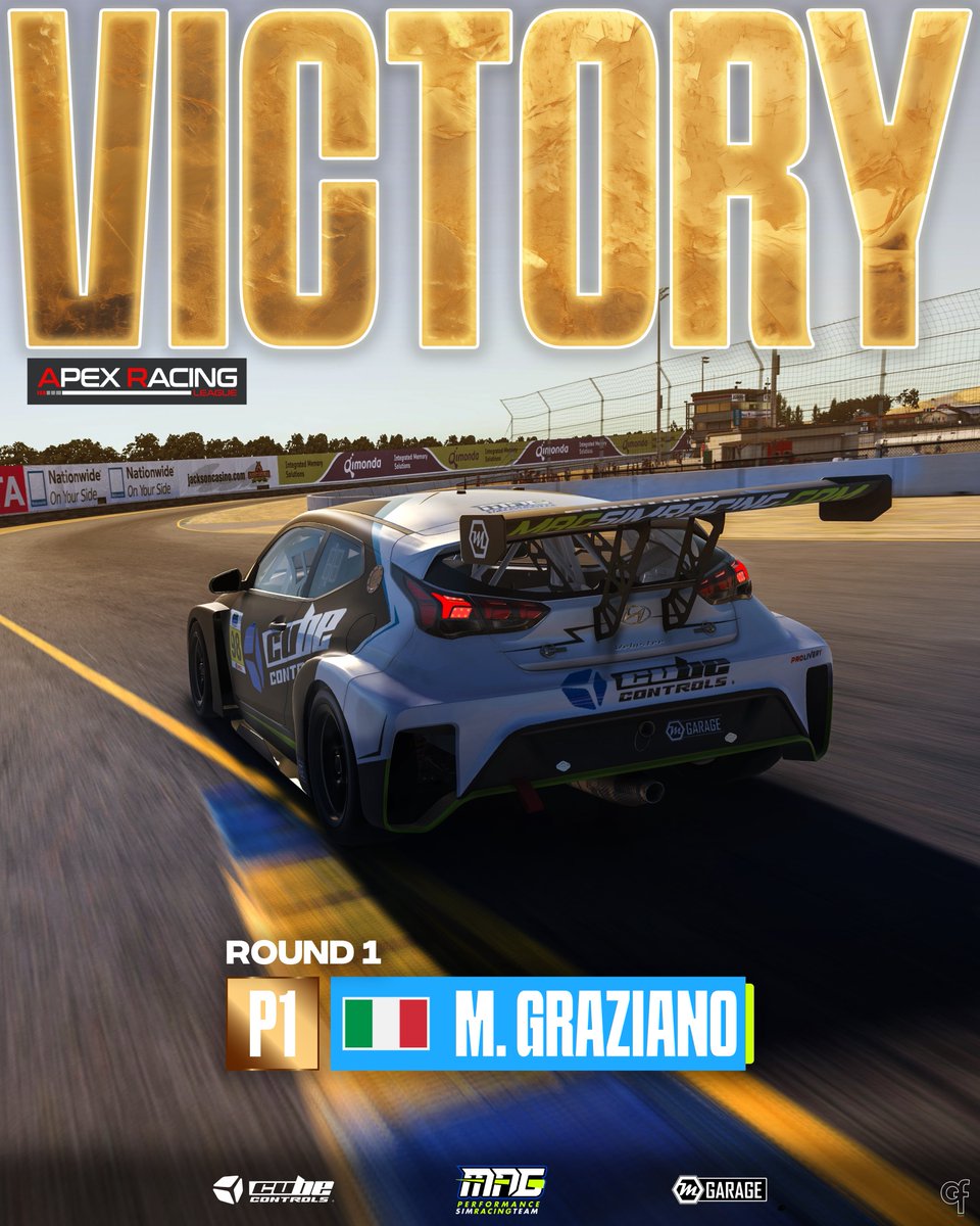 @MatteoG_17  2022 Italian ACI ESport champion, returns to victory in the first race of the season at the @ArtEsports Sportscars in Sebring 🇺🇸 🔥

Powered by: @Cube_controls - @GarageMajors 

#iracing #simracing