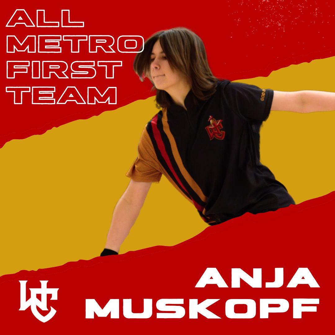 Congratulations to Anja Muskopf for being named All-Metro First Team for girls bowling by the Columbus Dispatch! Each Spring, the Dispatch names twelve athletes from across leagues and divisions as the top girls bowlers in Central Ohio. #WeAreWC bit.ly/4awQFYy