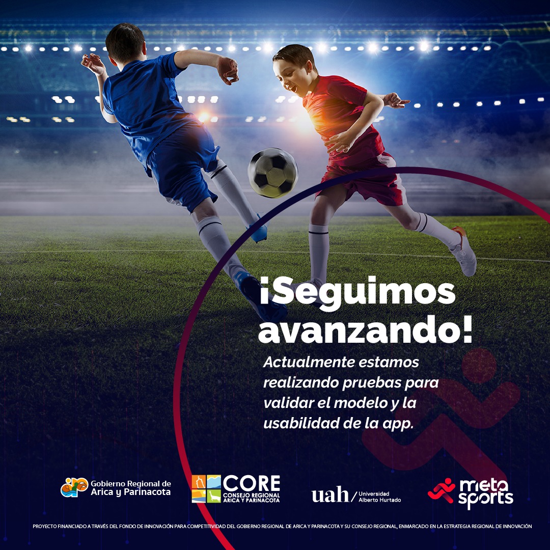 Metasportschile's tweet image. Ya existe una versión beta de la app #Metasports, la cual se encuentra en etapa de pruebas. ¡Pronto tendremos importantes novedades!

⚽ Proyecto FIC  financiado por el @goreayp  y ejecutado por la @uahurtado