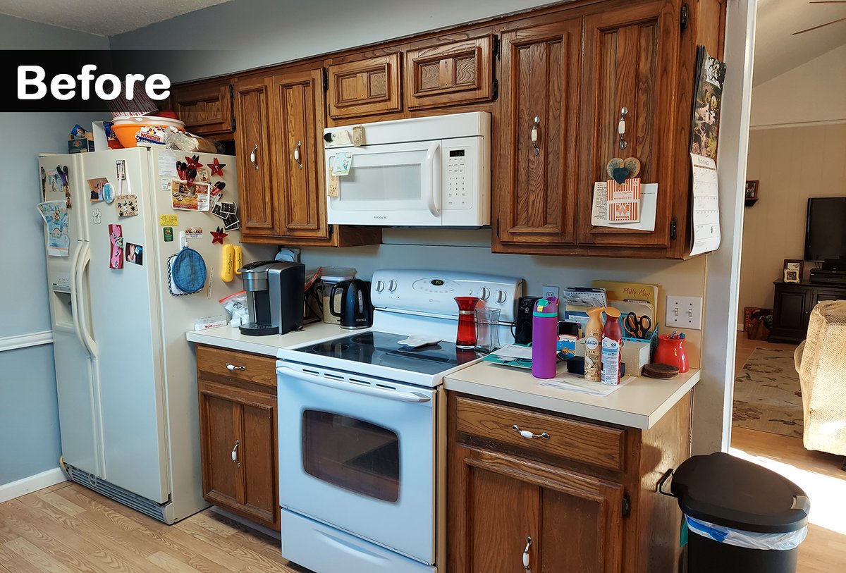 Same corner, different day 📷 #kitchenremodelingarlingtontx #kitchenrenovation