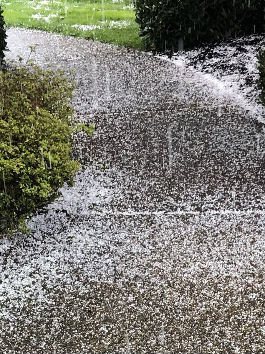 Springtime in Pacific Northwest means hail showers. Glad I wasn't outside walking when this rolled in.