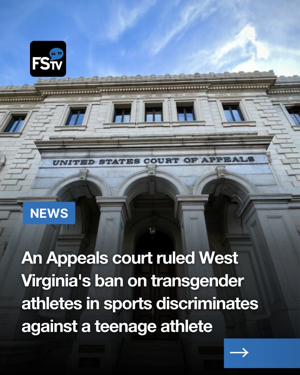 freespeechtv's tweet photo. The 4th U.S. Circuit Court of Appeals, in a 2-1 ruling, stated the law doesn't apply to a 13-year-old who has identified as a girl since third grade and is undergoing puberty-blocking treatment.

#Transrights #Humanrights #LGBTQ #Democracy #Freespeechtv https://t.co/QplR0fnTHJ