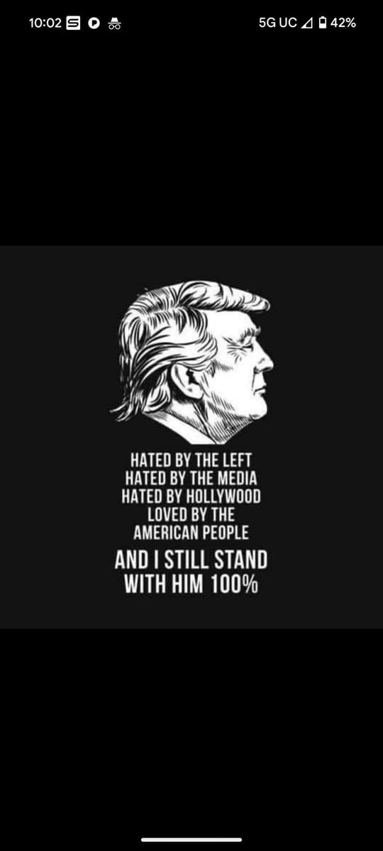 I stand with Trump how about you? Follow if you are patriot.🇺🇸