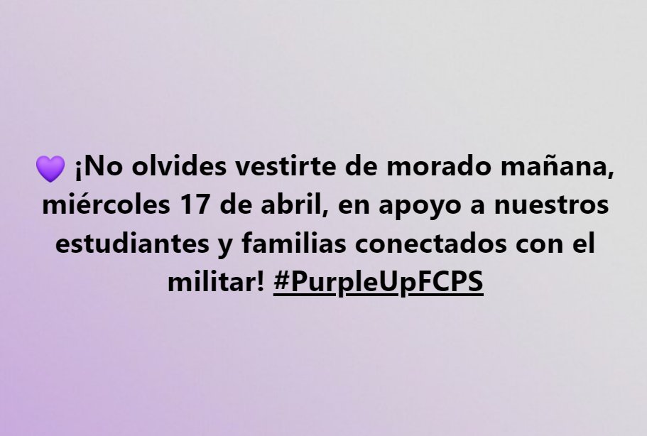 FCPS en Español (@fcpsES) on Twitter photo 2024-04-16 20:22:01