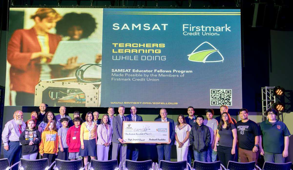 We're excited to present a grant award of $100,000 to the San Antonio Museum of Science and Technology, in support of the <a href="/SAMSAT210/">SAMSAT</a> Educator Fellows Program! 🌟 🏫 Learn more: bit.ly/4aWUR3s <a href="/firstmark_fdn/">Firstmark Foundation</a> #IntheCommunity #SupportingEducators #FirstmarkCU