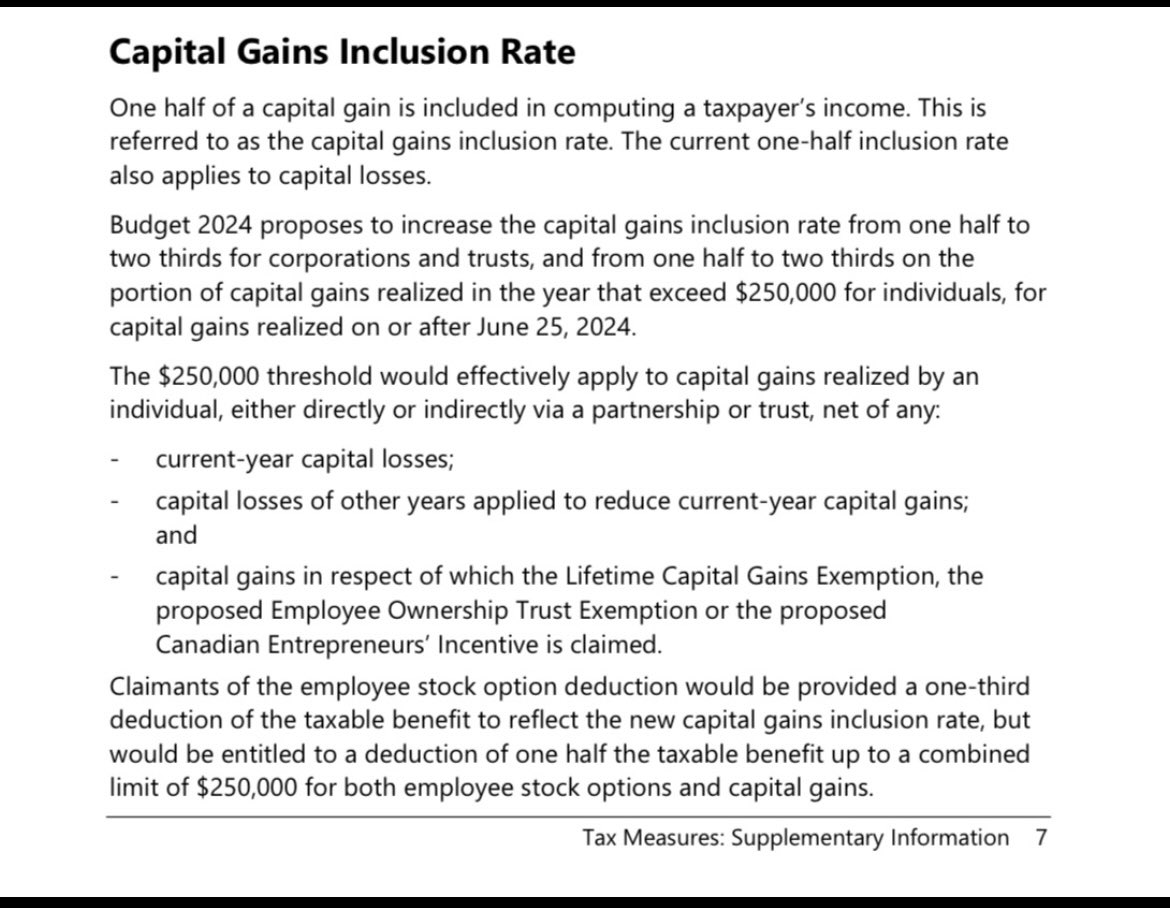 saadbaig3's tweet photo. I know this is an unpopular take but increasing the capital gains inclusion rate from 50% to 66% will hurt investment in housing at a time when we need it the most. 

Individual ‘mom & pop’ investors fuel pre-sales that help finance new condo projects. Additionally, with 3-4 units being legalized on all lots, we need individual ‘mom & pop’ investors to get those projects going! 

Full tax measures: https://t.co/nvPsOIGvVc