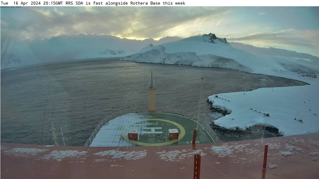 #RRSSirDavidAttenborough The Attenborough remains at Rothera Research Station. #vesseltracking by @BigOceanData