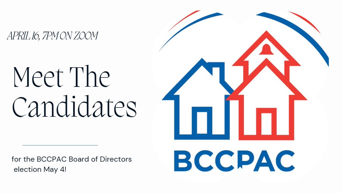 BCCPAC's tweet photo. It's not too late to register for our online event tonight, April 16, 7 pm to meet and get to know the candidates for the BCCPAC Board of Directors elections happening May 4th!
https://t.co/qKzu3JrlmC
#bced #parentadvocacy https://t.co/yt9gtLEBsf