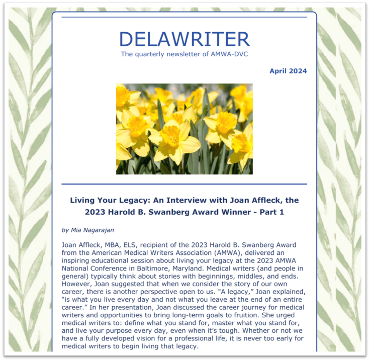 AMWA-Delaware Valley Chapter tweet media