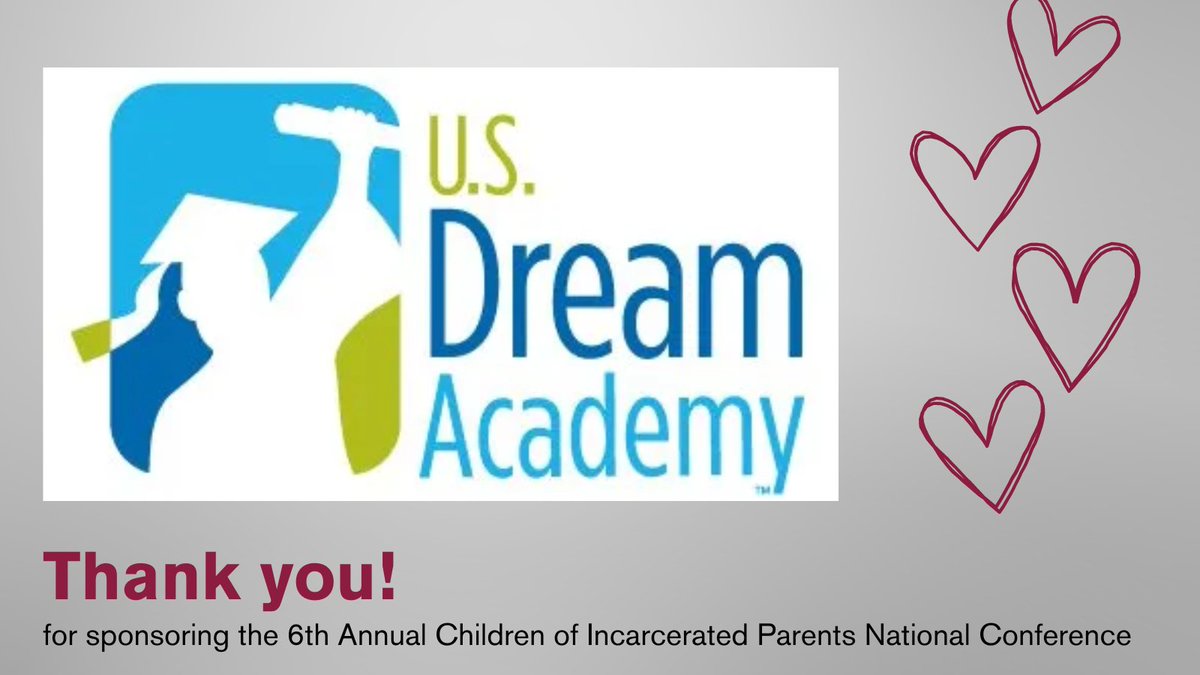 Thank you @US_DreamAcademy for generous sponsorship #CIP2024. Thank you also for empowering our nation’s children reach for their dreams. #CIP #COIP #ChildrenofIncarceratedParents #SeeUsSupportUs #childwellbeing #ASU #ArizonaStateUniversity #1Innovation #BetheSolution