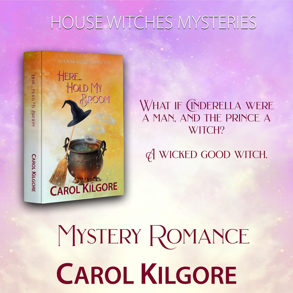 #99cents for a limited time! What if Cinderella were a man, and the prince a witch? A wicked good witch. #mystery #goodwitch 'This series is just so light, an easy read and entertaining!!! You really should try this series/author!!!' amazon.com/Here-Broom-Hou…